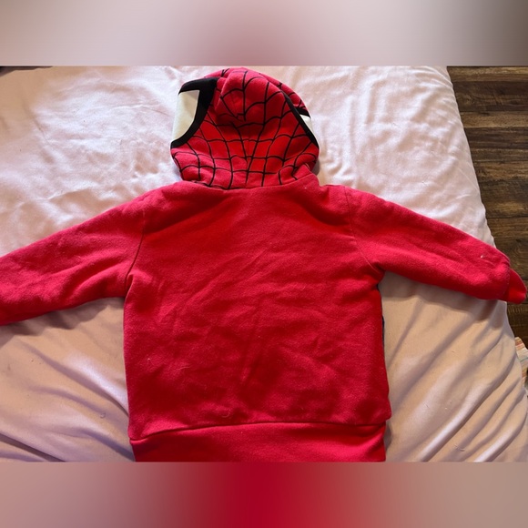 Toddler Marvel Spiderman Hooded Sweatshirt - Picture 2 of 5